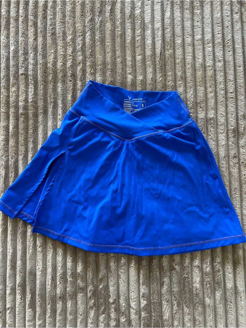 Vim & Vigr Royal Blue Circle Skirt with V-Waistband